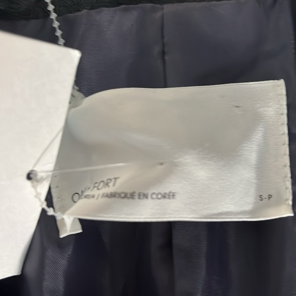 Oak Fort Cropped Grey Over Sized Blazer Size Sp New With Tag - Picture 8 of 10